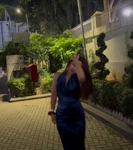 it is a Blue dress perfect for ur date dinner and