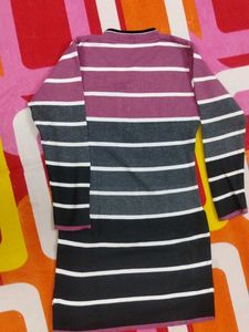 Striped Long Sleeve Dress
