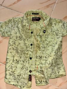 Super Squad Boys Leaf Print Shirt
