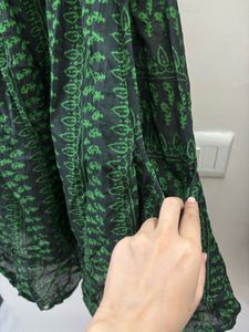 Dark Green Smock Dress