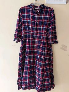 Branded Checked frock cum kurti
