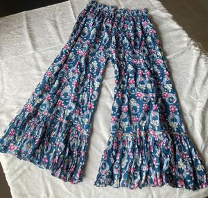 Bohemian Floral Print Palazzo Pants