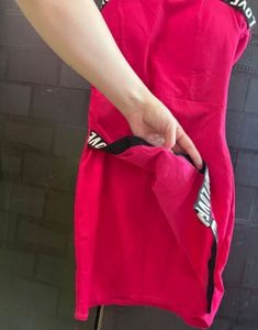Pink Off Shoulder Bodycon (padded)  Tube Dress