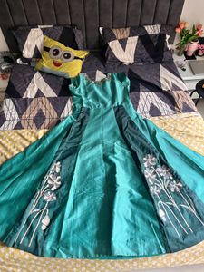 Stunning Teal Ethnic Gown