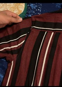 People Slim Fit Striped Shirt