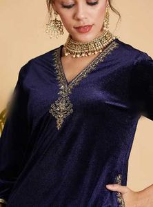 💓shae by Sassafras Elegant Velvet Kurta