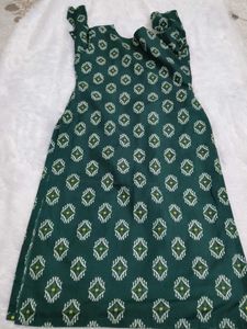 Green Printed Kurta and Pant Set