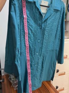 Teal Textured Kurta top
