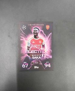 Bukayo Saka Limited Edition Football Card