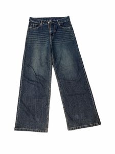 Wide Leg Blue Denim Jeans