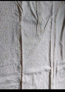 Elegant Beige Printed Kurti