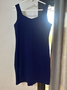 Navy Blue Sleeveless Dress