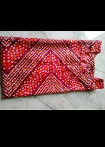 pretty bandhani kurti
