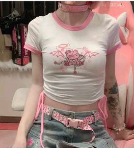 Cute Hello Kitty Graphic Crop Top😻