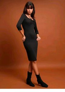 Chic Black Midi Dress