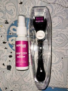Derma Roller Micro Needle & Sotrue Sanitizer