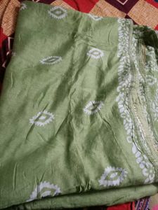 Green saree with blouse