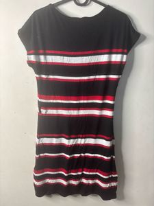 Striped Short Sleeve Dress