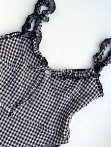 Gingham One-Piece bodysuit