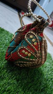 Boho Embroidered Potli Bag