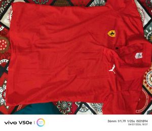 Red Ferrari &amp; Puma Polo Shirt
