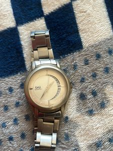 *Quartz Men Silver Stainless Watch