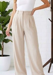 Beggy Elegant Wide Leg winter Linen Pants