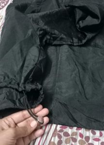 Black Cropped Bomber Jacket