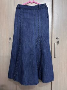 Embellished Mermaid Maxi Skirt
