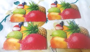 Stationary item's Fruits school project 4 set