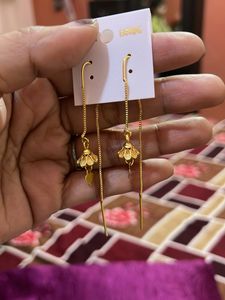 combo Elegant Gold Plated Drop Earrings