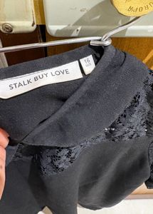 Elegant Black Lace Detail Top