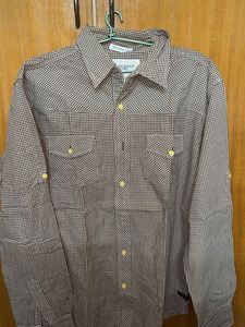 American Eagle Brown Checkered Shirt