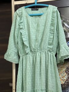 Mint Green Ruffle Dress
