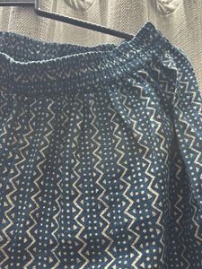 JULIET M Stylish Blue Printed Kurta Set