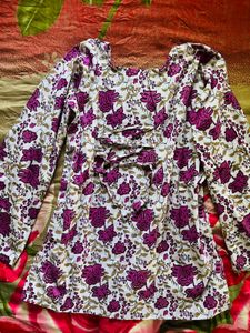 Beautiful Floral Print Kurta