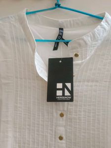Never worn Elegant White Cotton Kurta
