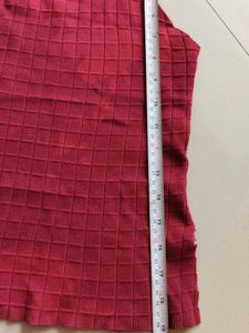 Chic Red Textured Halter Top