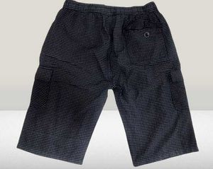 Men's Checkered Navy Blue Shorts