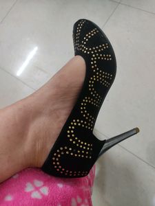Starry Night Black Heels