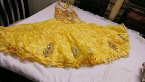 Full Flared Brasso Mul Work Gown