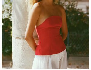 Zara Stunning Red Peplum Top - Brand new with tag