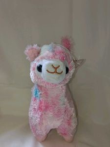 Cute Tie-Dye Alpaca Plush Toy