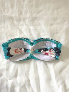 Floral Print Bandeau Bikini Top