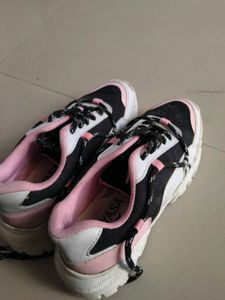 Pink &amp; White Chunky Sneakers | Like New