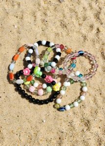 Stack of Colorful Beaded Bracelets
