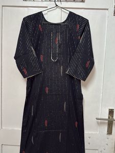 Elegant Black Kurta(With zari)