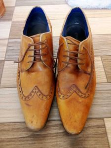 Classic Brown100% genuine Leather Brogues