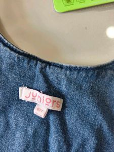 Kids Denim Overalls with Unicorn &amp; Star Applique