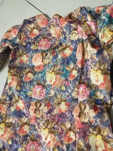Floral Anarkali Shrug